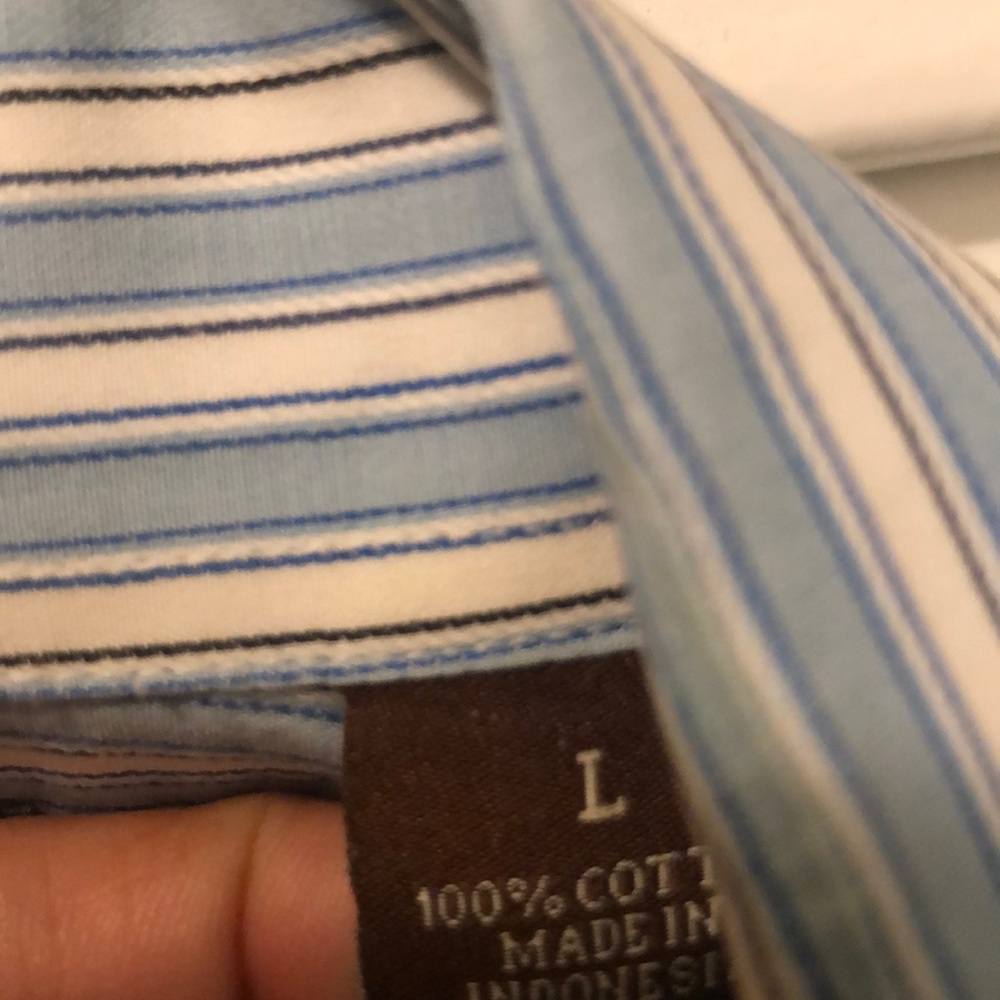 PERRY ELLIS SHORT SLEEVE DRESS BUTTON DOWN SHIRT - Picture 5 of 8